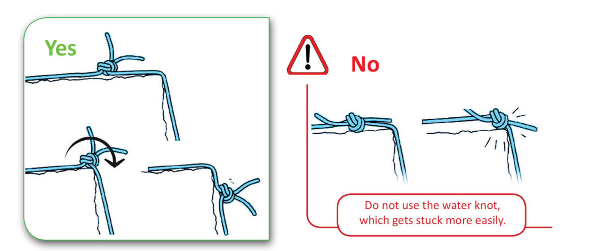 Alpine Skills: Which knot to use to join two ropes - UIAA